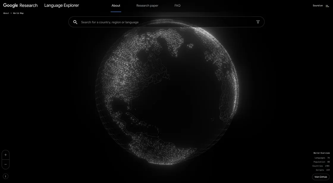 Google's Language Explorer