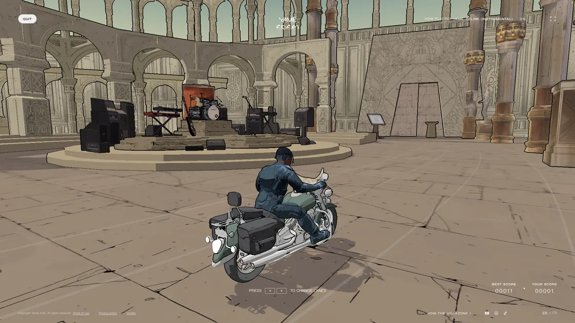 Molazone: A Rotating World Built Like a Vinyl Record for Yamê's Album