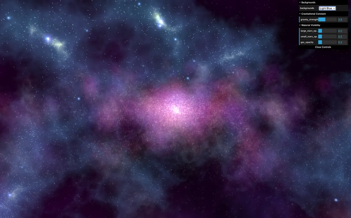 Galaxy Sim: Real-Time N-Body Galaxy Formation in WebGL