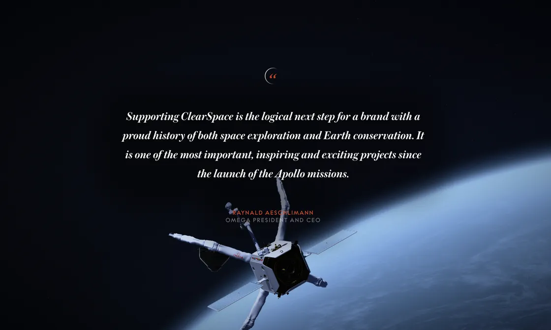 Omega Clearspace: Scroll-Driven Orbital Debris in Three.js