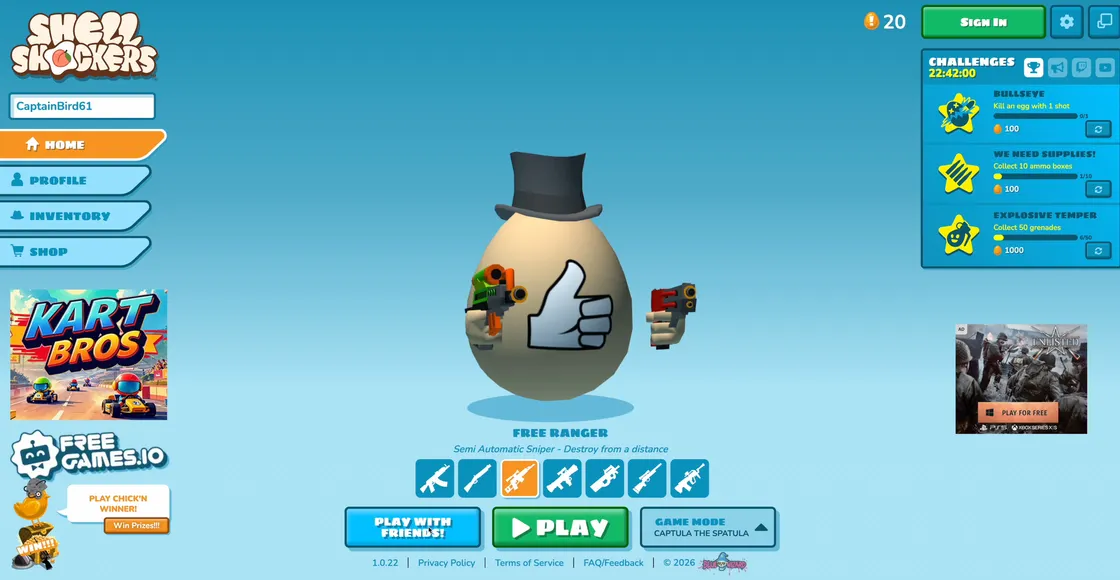 Shell Shockers: A Full Multiplayer FPS, in a Browser Tab, Starring Eggs