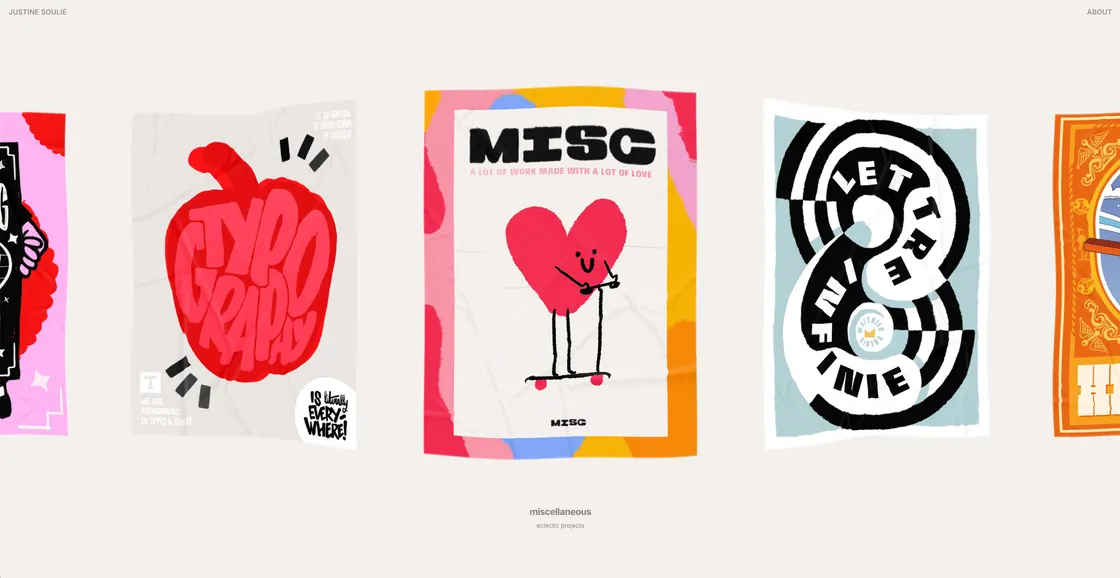 Justine Soulié's Portfolio: A WebGL Site Where Illustrations Are the Interface