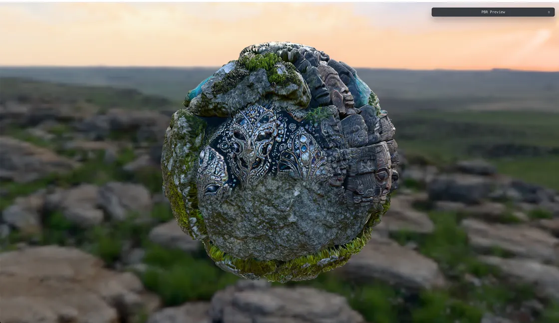 Patina Preview: Real-Time Procedural Weathering in Three.js and TSL