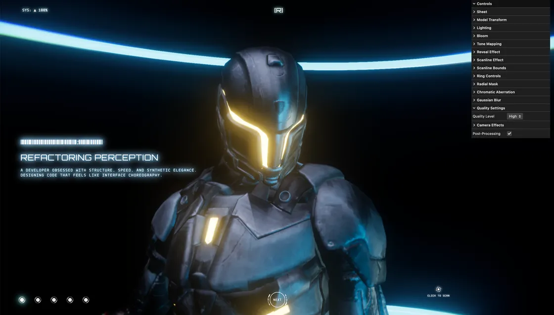 Dev From 2047: A WebGPU Portfolio Experiment in Vue and TSL