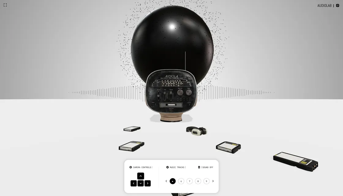 AUDIOLAB: A React Three Fiber Audio Visualizer Built Like a Radio