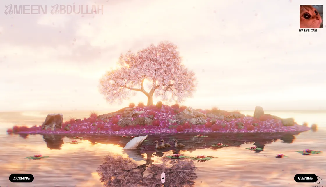Ameen Abdullah's Portfolio Turns the Browser Into a Stage