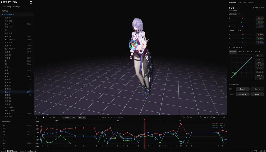 Reze Engine: A Hand-Rolled WebGPU Renderer for MMD Characters