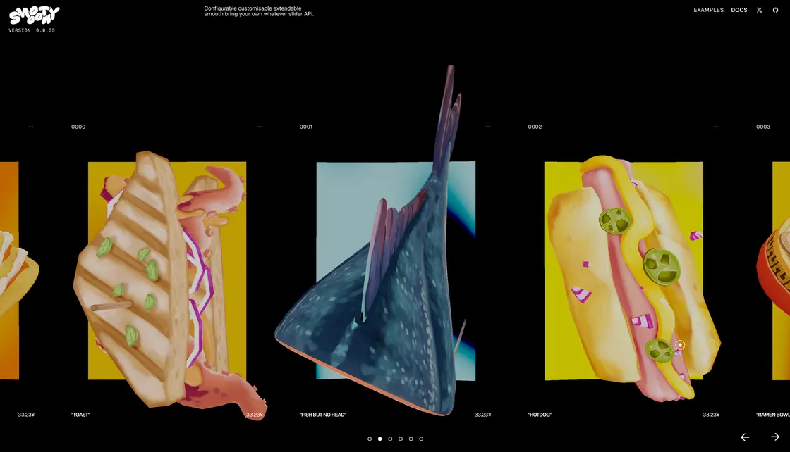 Smooothy: A Slider Built to Sit Under Your WebGL Scene