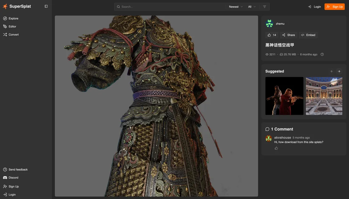 SuperSplat: Editing 3D Gaussian Splats in the Browser
