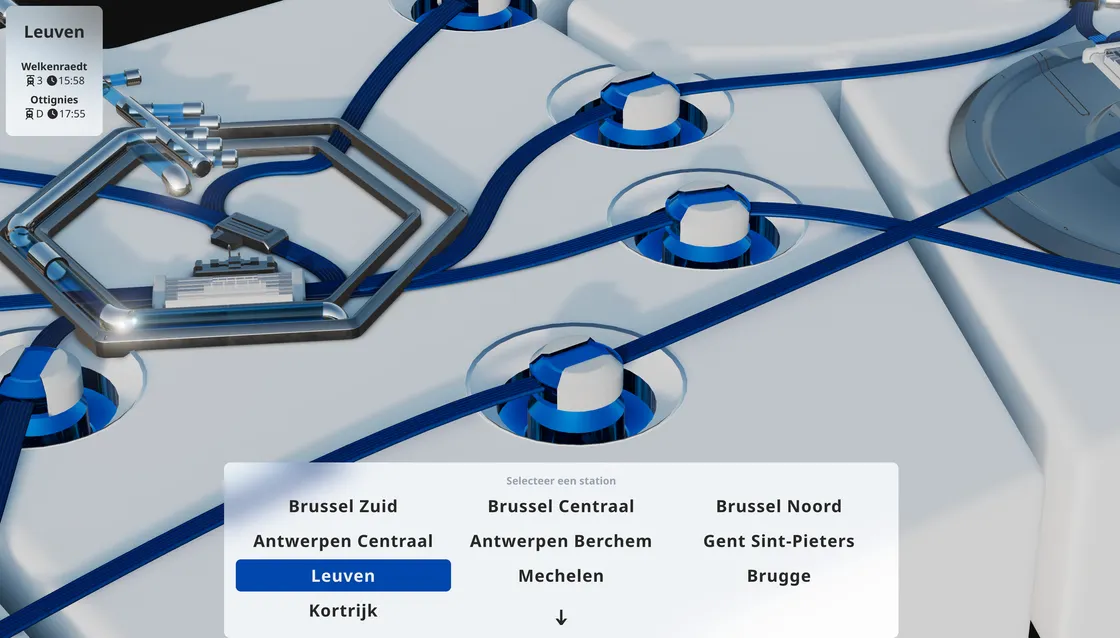 Sporenkijker: A Live 3D Map of Flanders' Busiest Train Stations