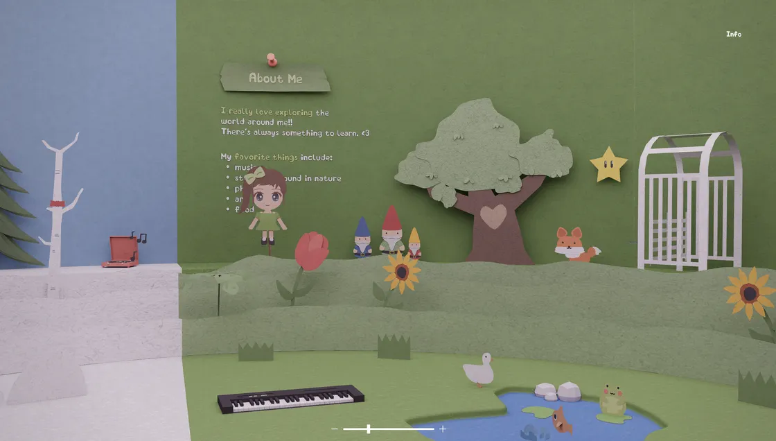 Aimee's Papercraft World: A Scroll-Driven Portfolio Built From Folded Paper