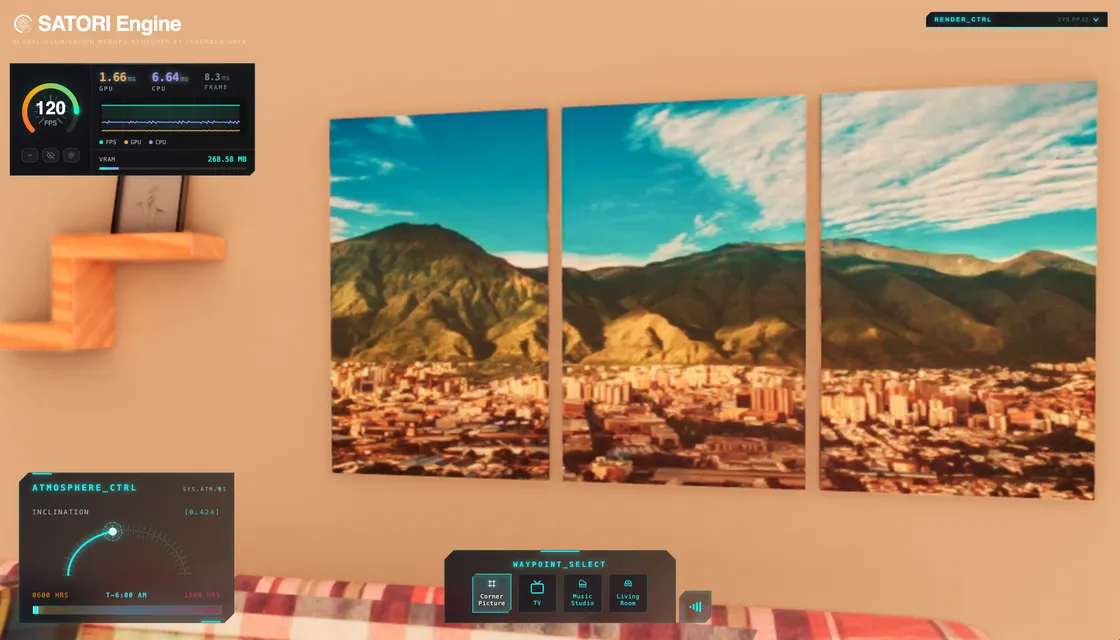 Real-Time Global Illumination in the Browser With SATORI Engine