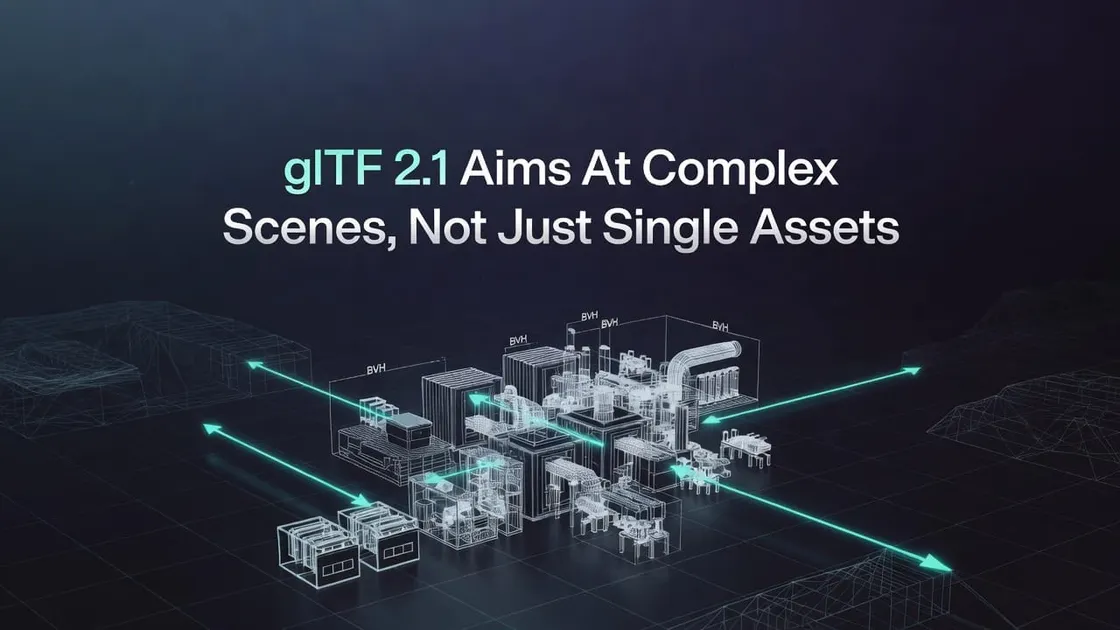 glTF 2.1 Aims At Complex Scenes, Not Just Single Assets