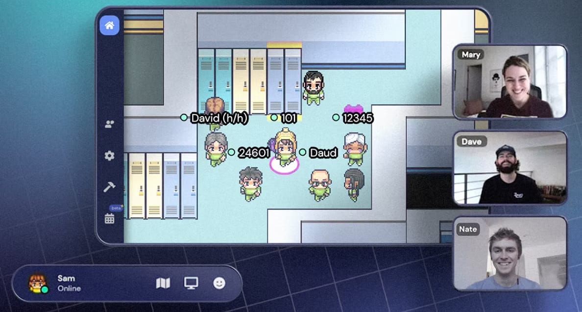Gather's UI looks a lot like GameBoy. It's one of the best visions for the Metaverse we've seen post image