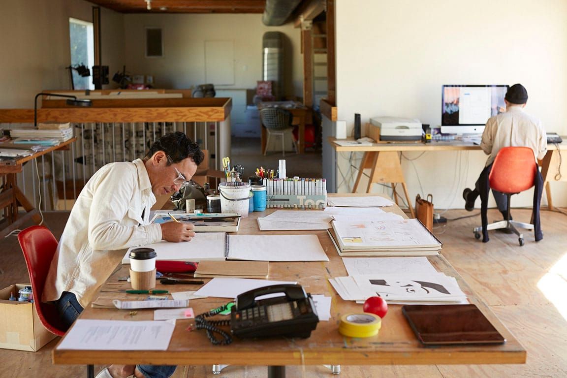 How Geoff McFetridge Separates Art from Design in His L.A. Studio