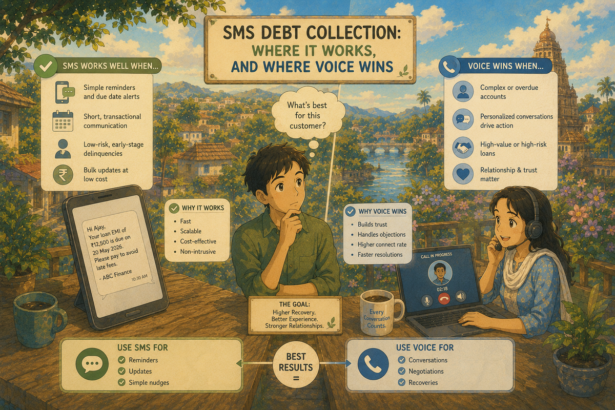 SMS Debt Collection: Where It Works, and Where Voice Wins
