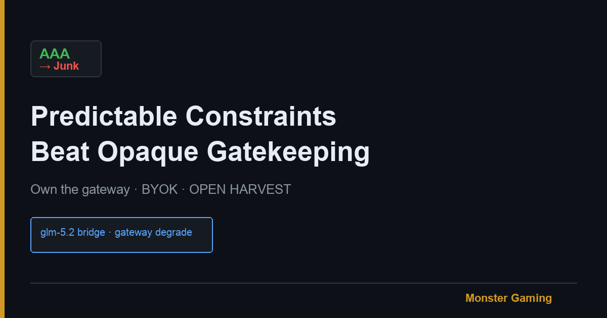 Predictable Constraints Beat Opaque Gatekeeping