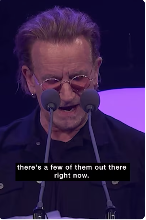 Bono launders what he knows nothing about