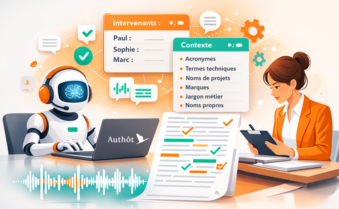 Correcteur IA de transcription 