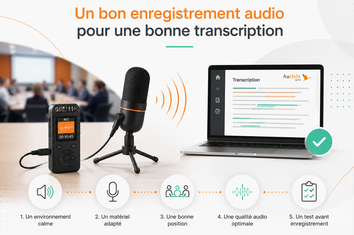 5 Conseils : un bon enregistrement audio pour une bonne transcription