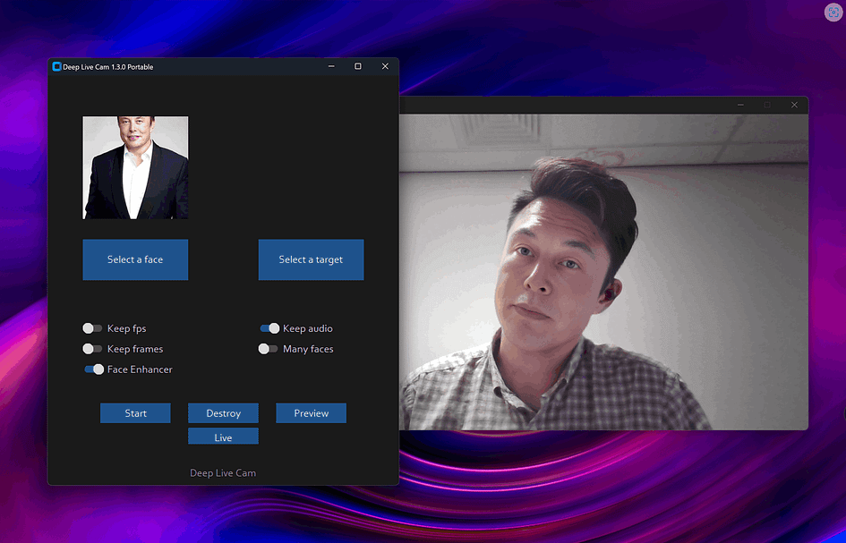 How to use Deep Live Cam Real-Time Face Swap and One-Click Video Deepfake with a Single Image