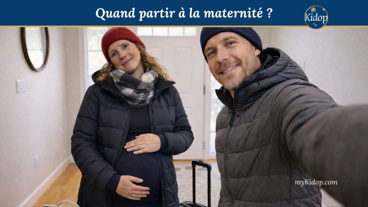 quand partir maternite debut travail accouchement