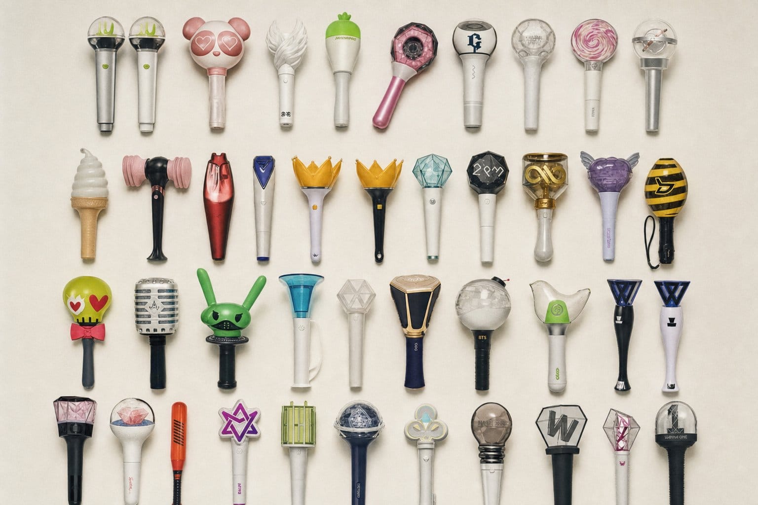 K-pop fandom lightsticks