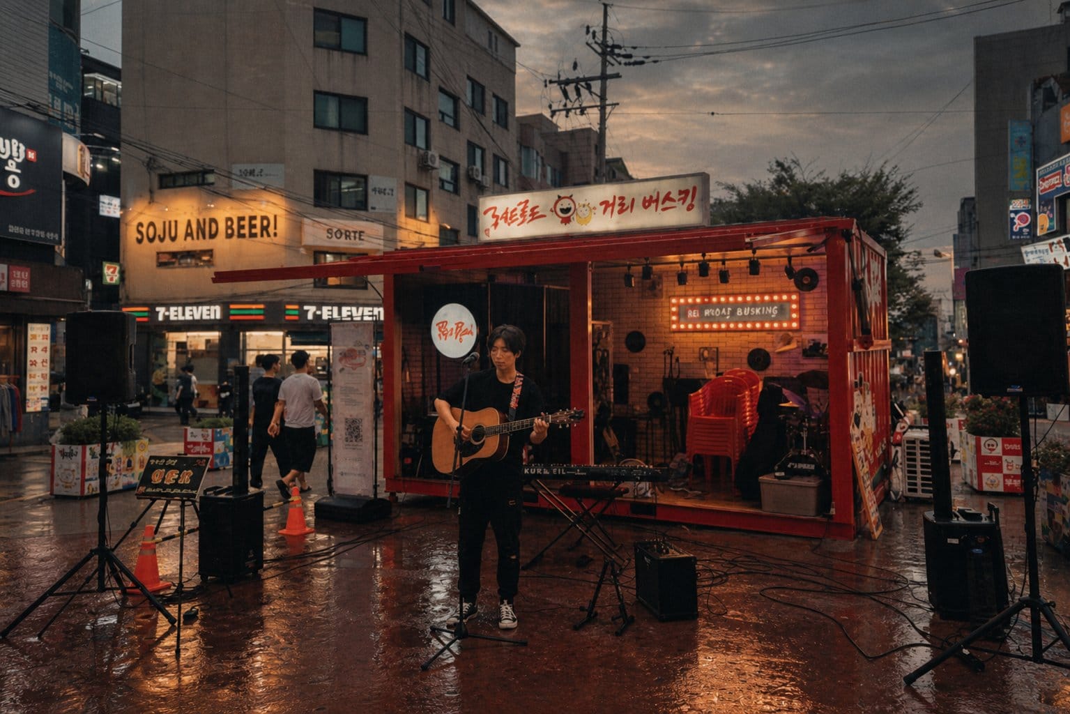 Hongdae Red Road busking zone