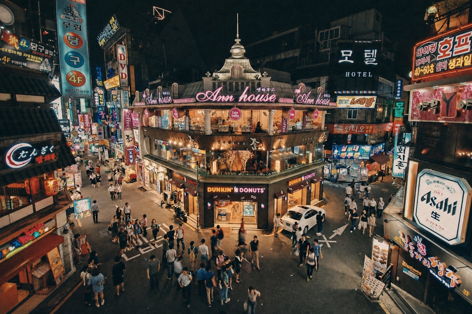 Hongdae entertainment district Seoul