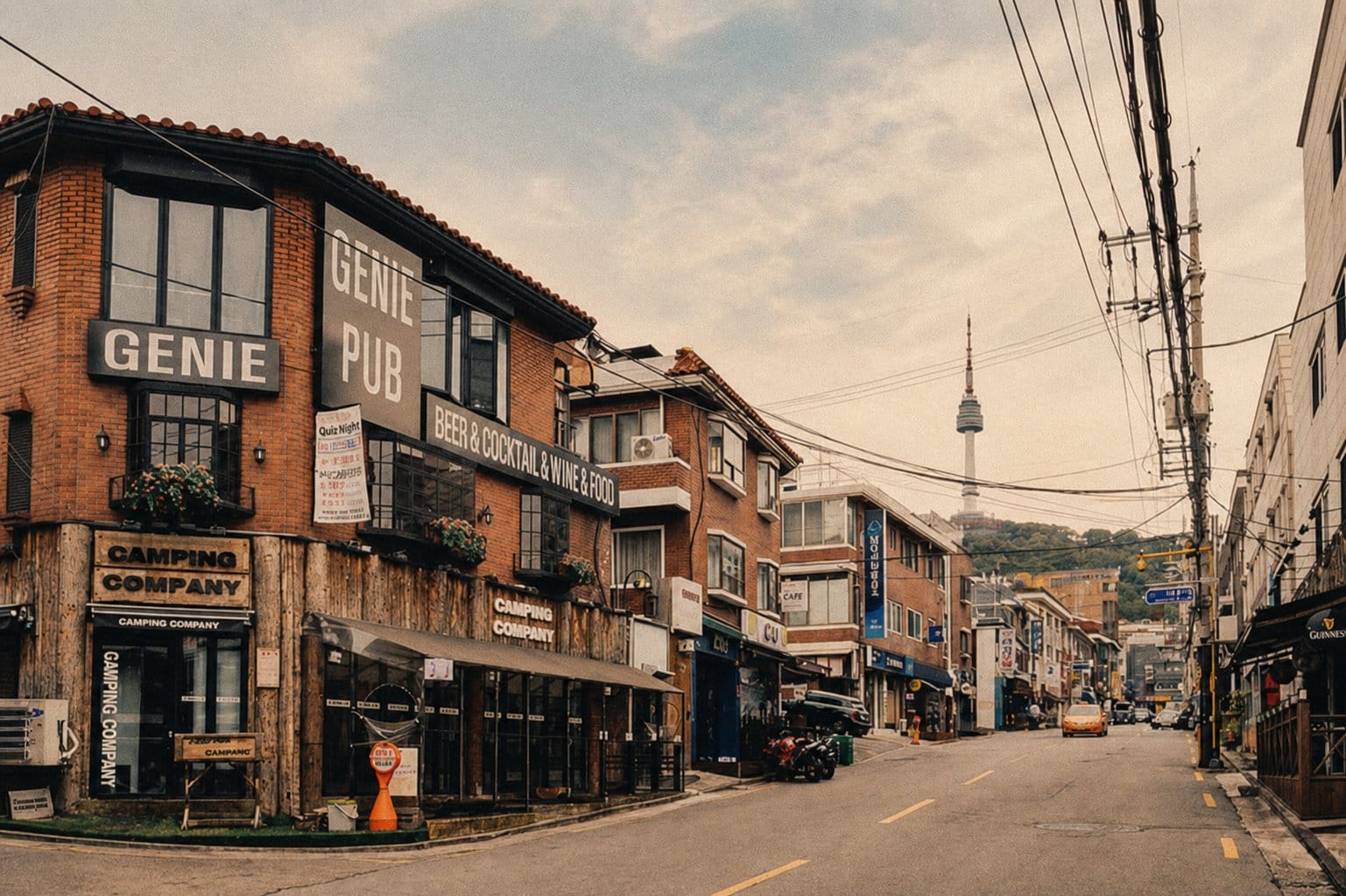 Haebangchon (해방촌) village street