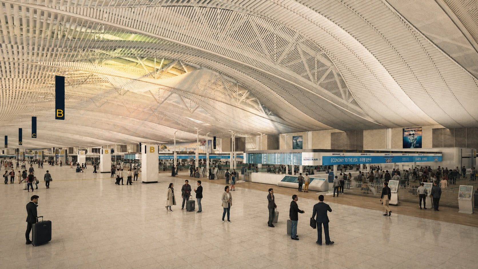 Incheon International Airport arrival hall