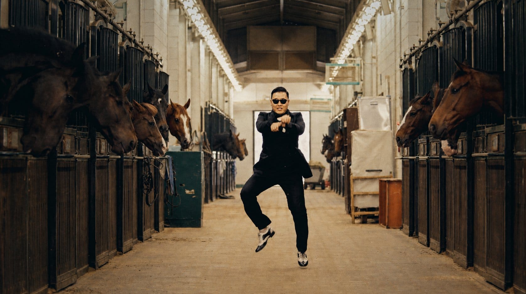PSY performer horse dance