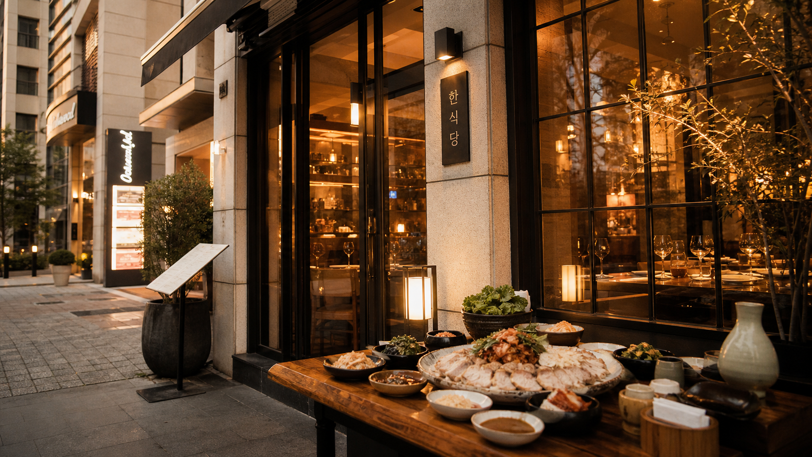 Gangnam upscale Korean dining Apgujeong