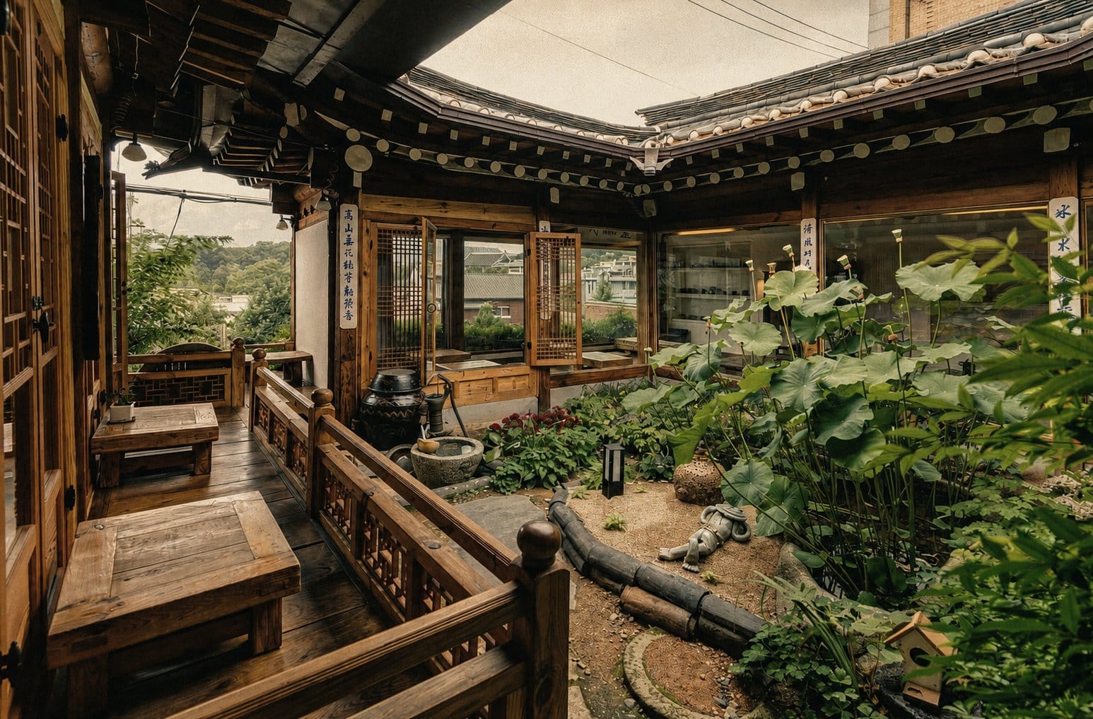 Hanok teahouse Jongno-gu Seoul