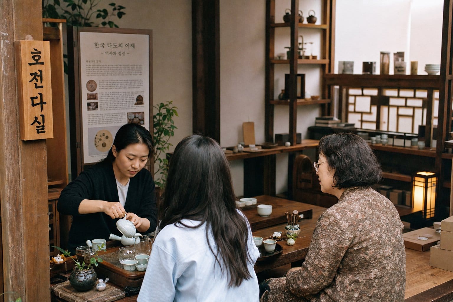 Hojeondasil tea education cafe Seoul