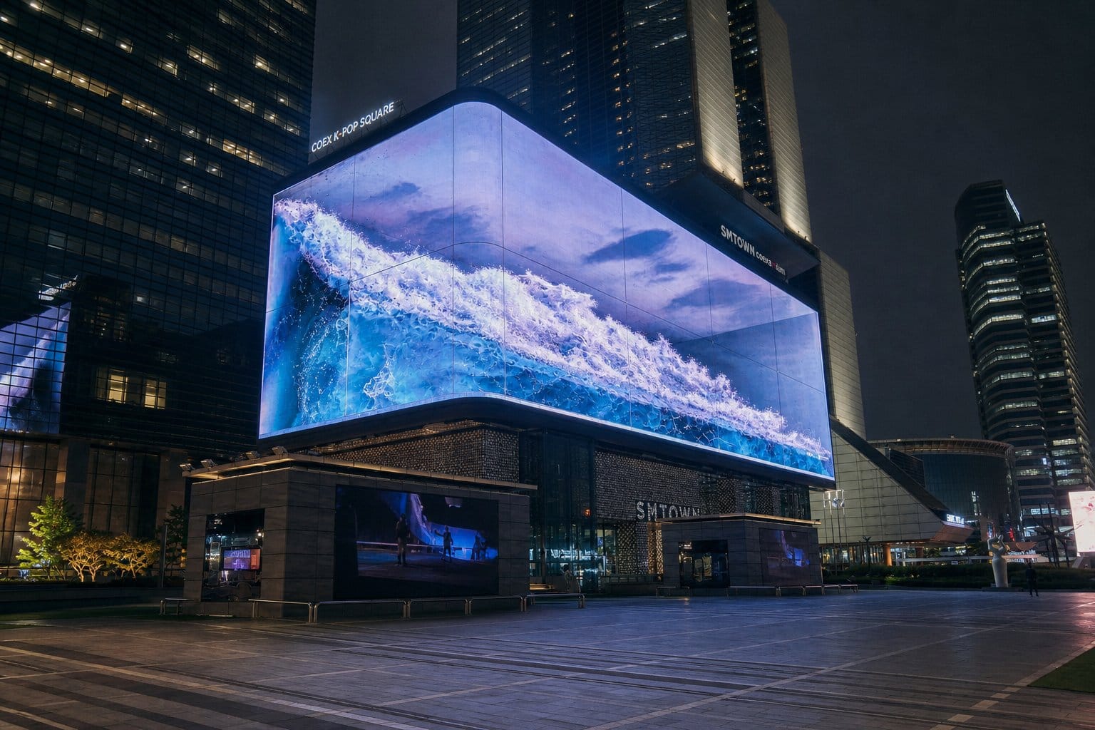 COEX K-Pop Square 3D LED billboard Seoul