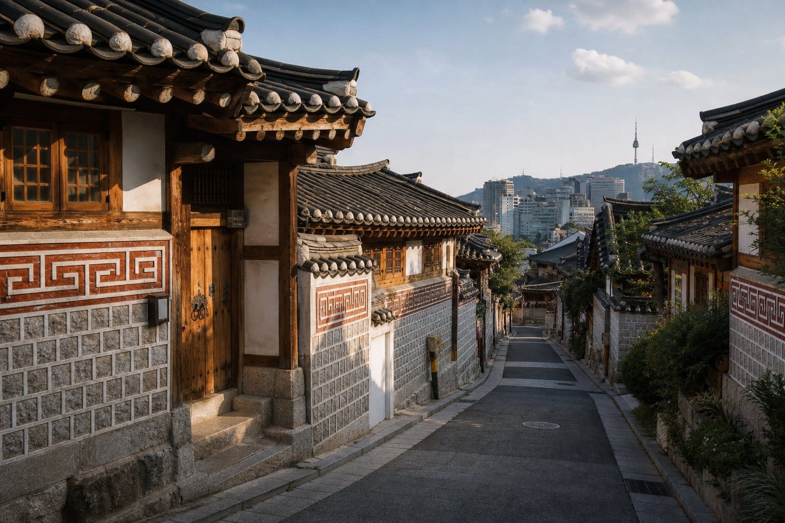 Bukchon Hanok Village traditional houses