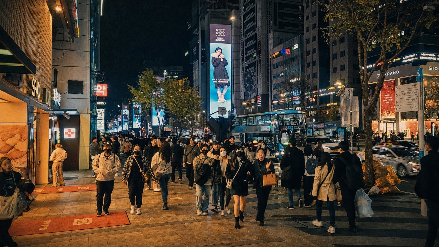 Gangnam late-night club district