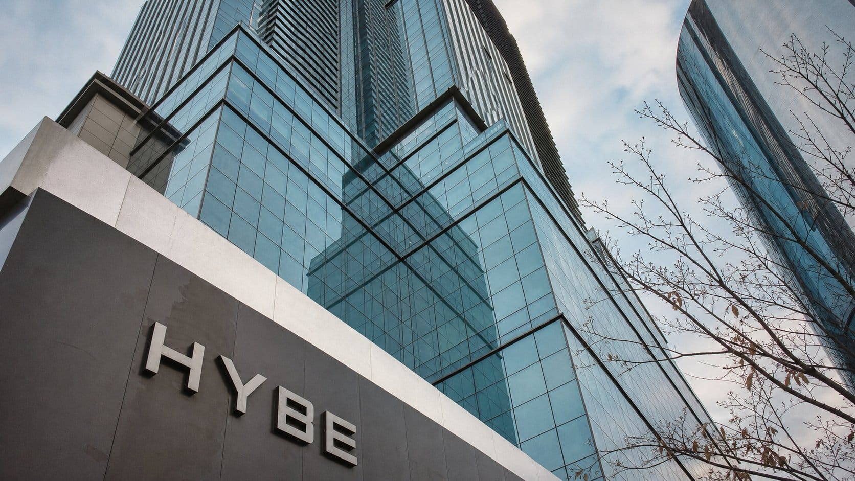 HYBE headquarters building Yongsan Seoul