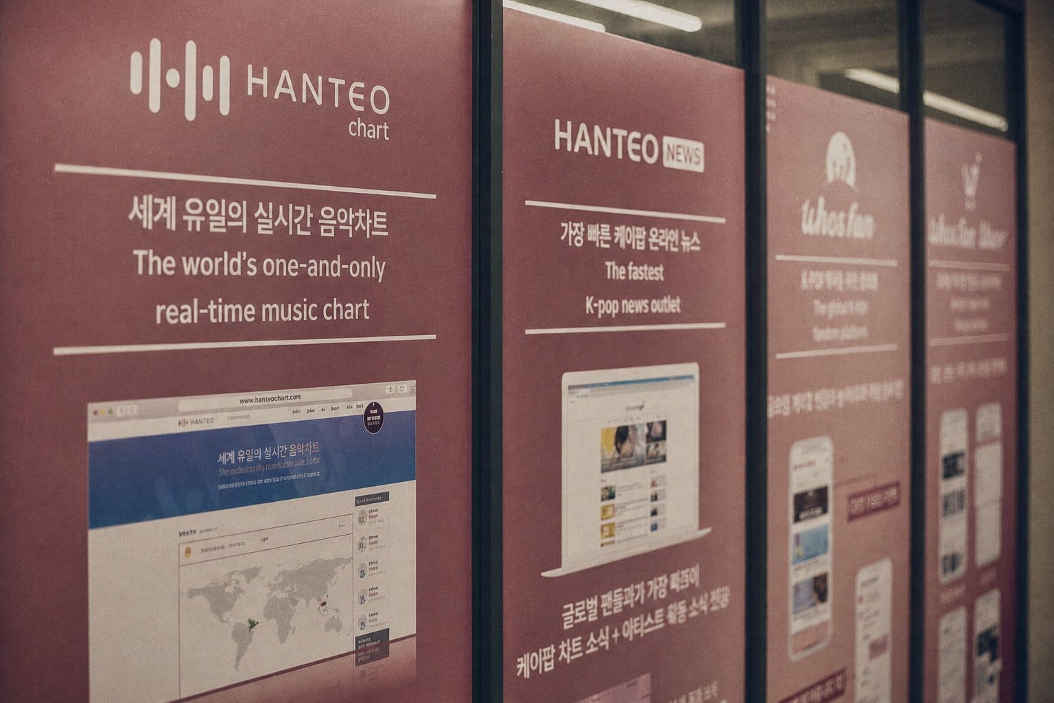 Hanteo Chart display board