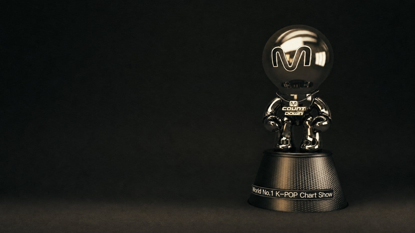 M Countdown first-place trophy