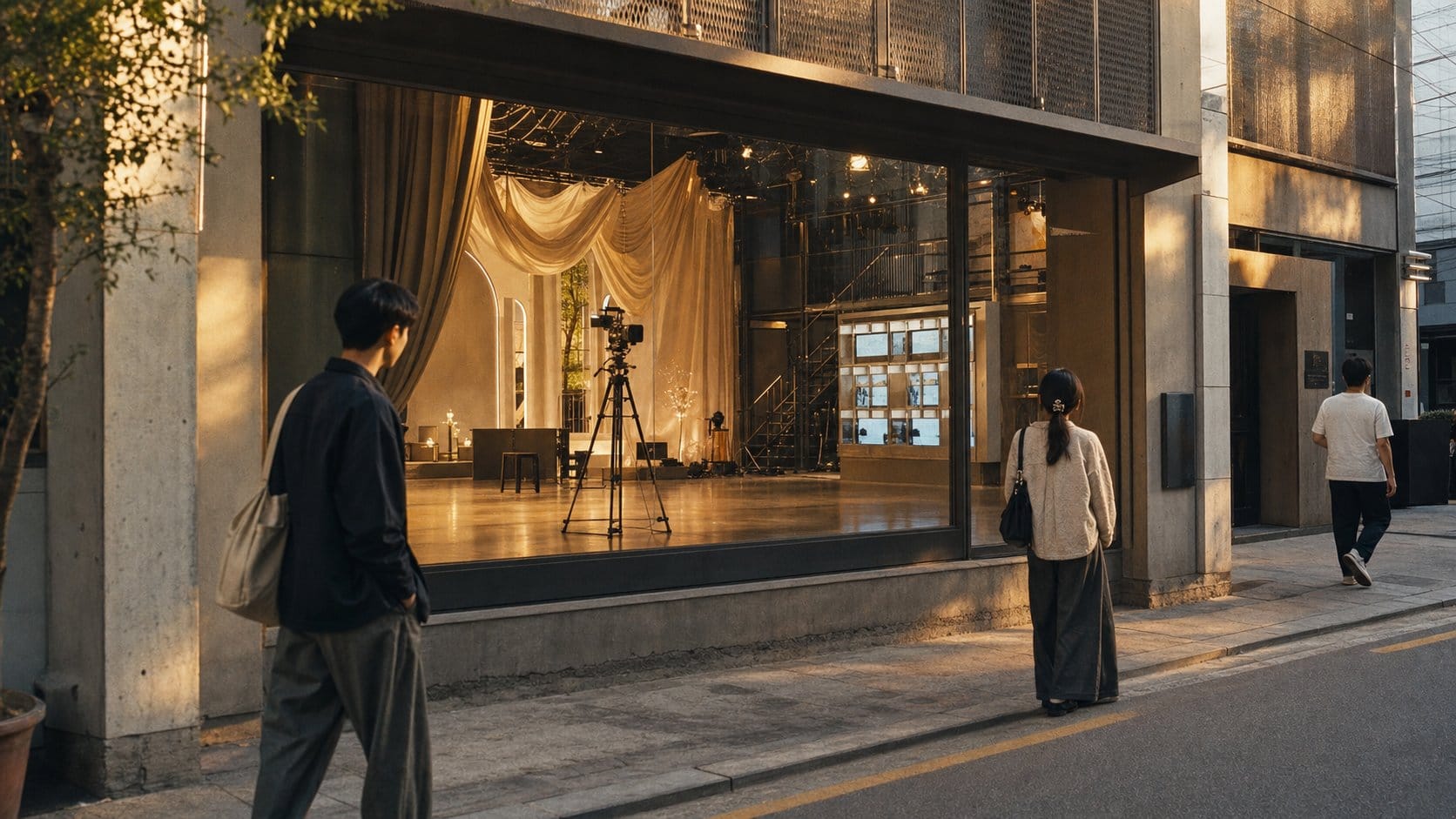'IF I' music video stage set