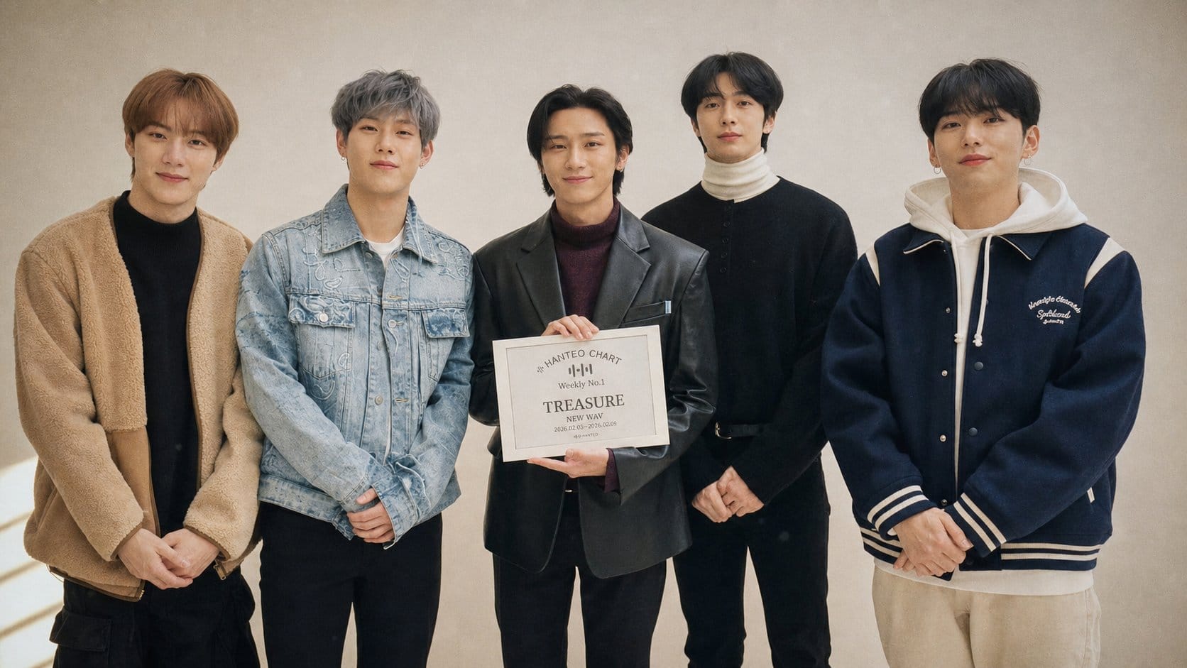 Hanteo Chart weekly No.1 award plaque