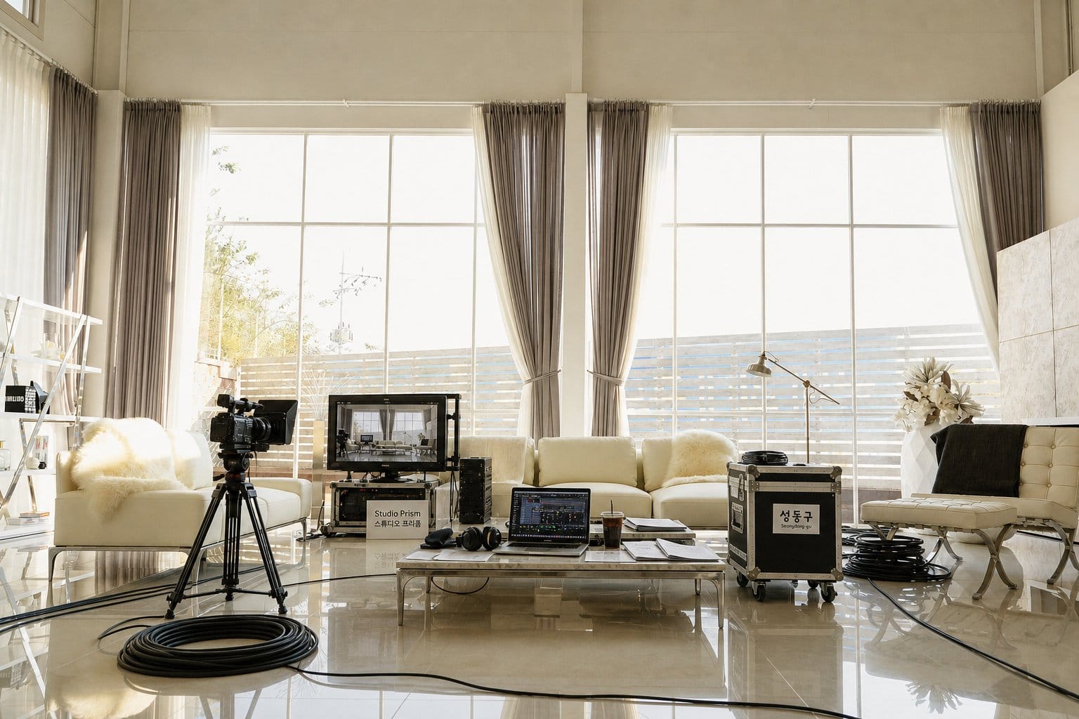Studio Prism (스튜디오 프리즘) production crew setup
