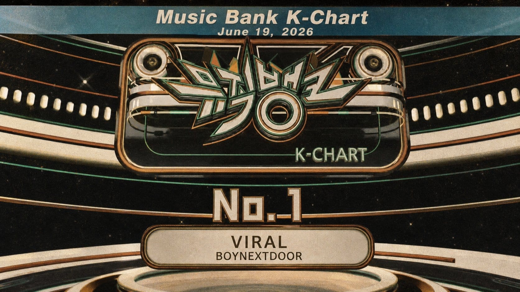 Music Bank K-Chart scoreboard