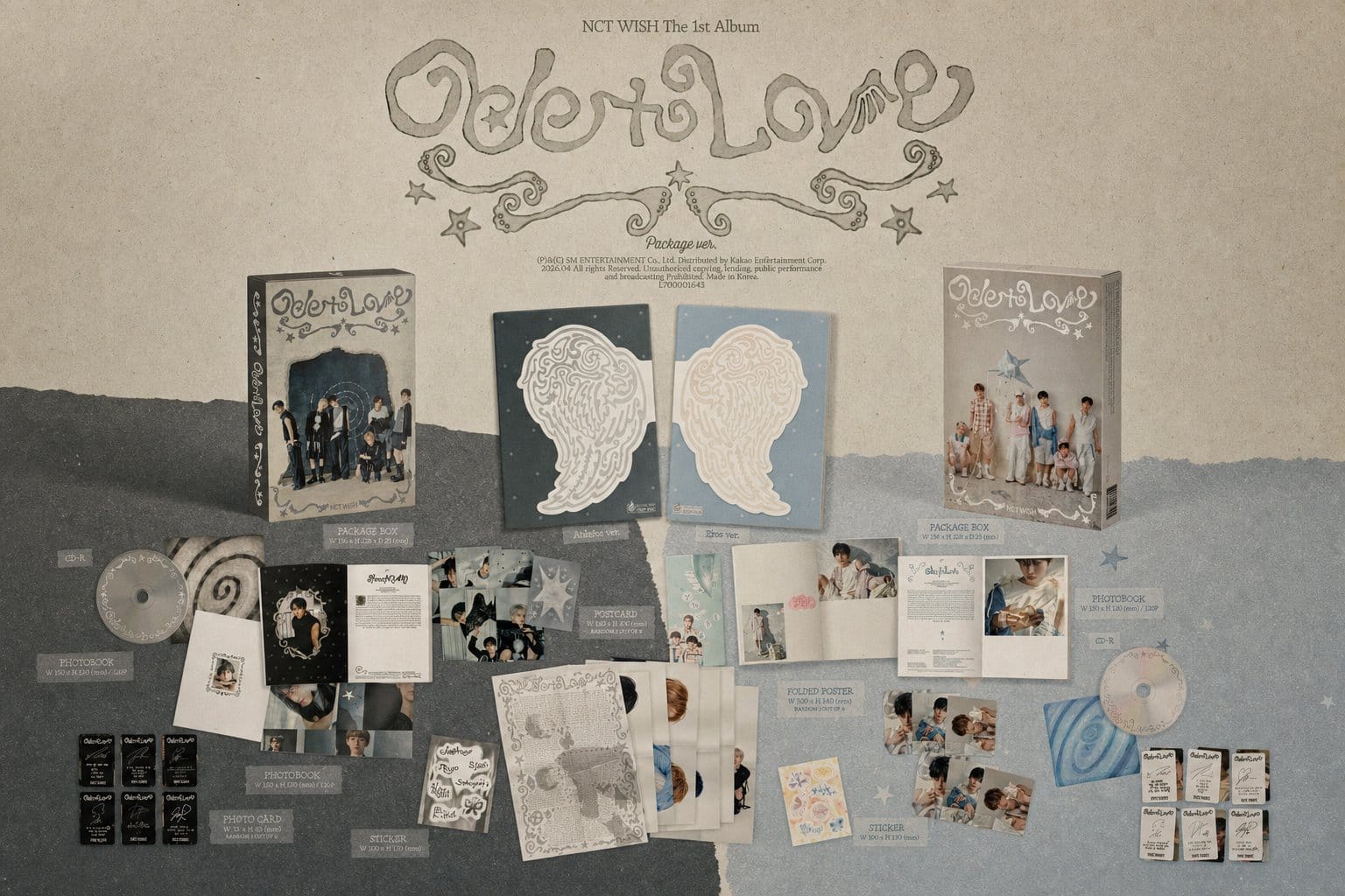 NCT WISH Ode to Love - The 1st Album
