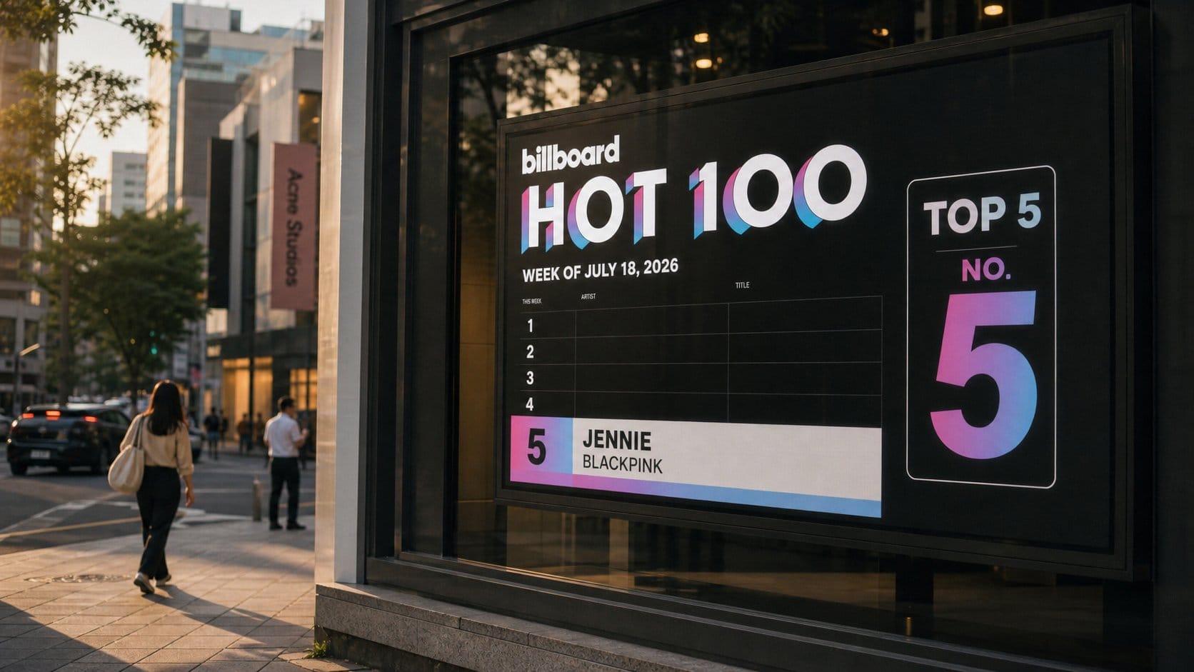 Billboard Hot 100 chart board