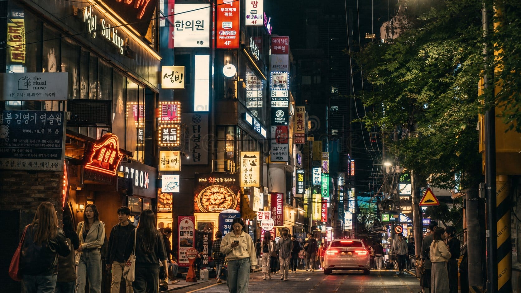 Gangnam fashion district street