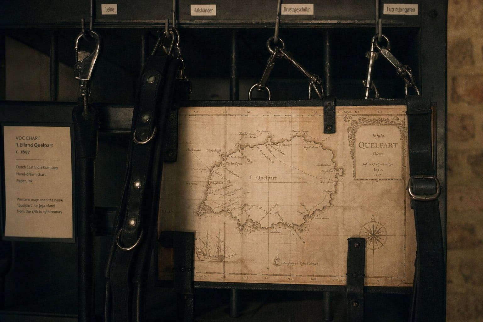 VOC Dutch East India Company historical map of Quelpart