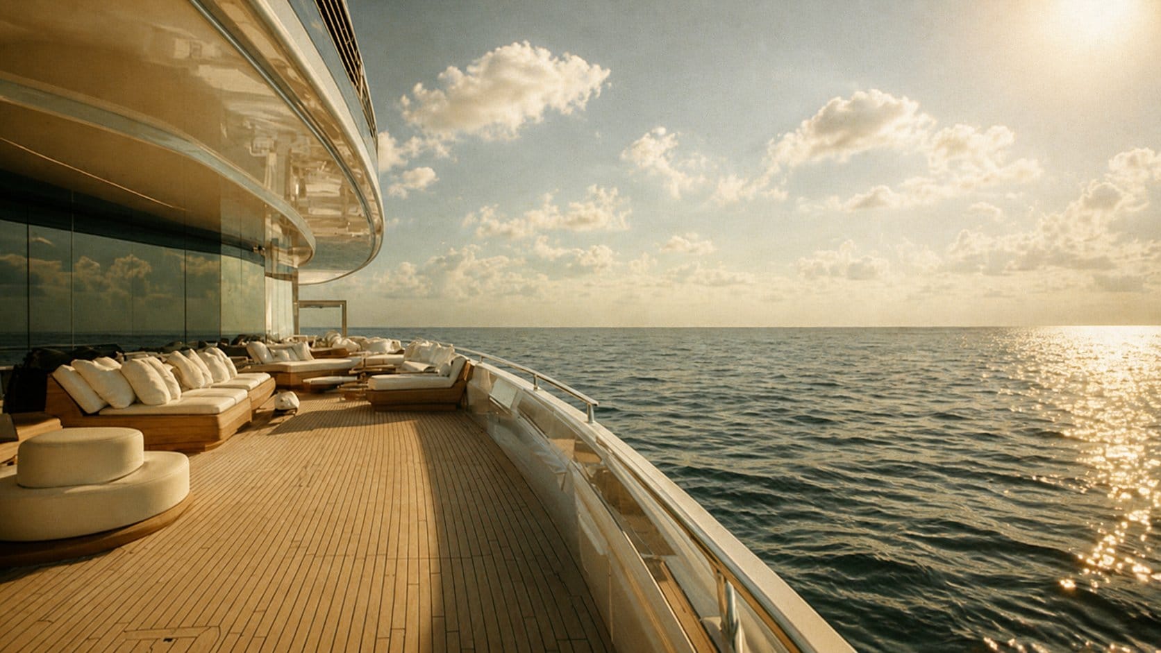 yacht deck summer scene